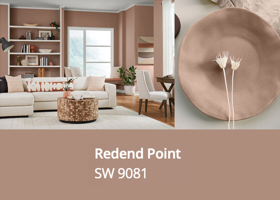 2023 Paint Color of the Year, Redend Point, Sherwin Williams